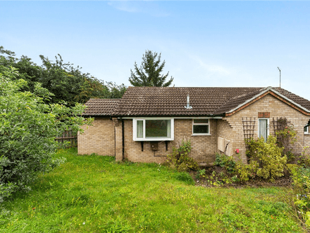Largely extended and detached bungalow close to Cambridge. 